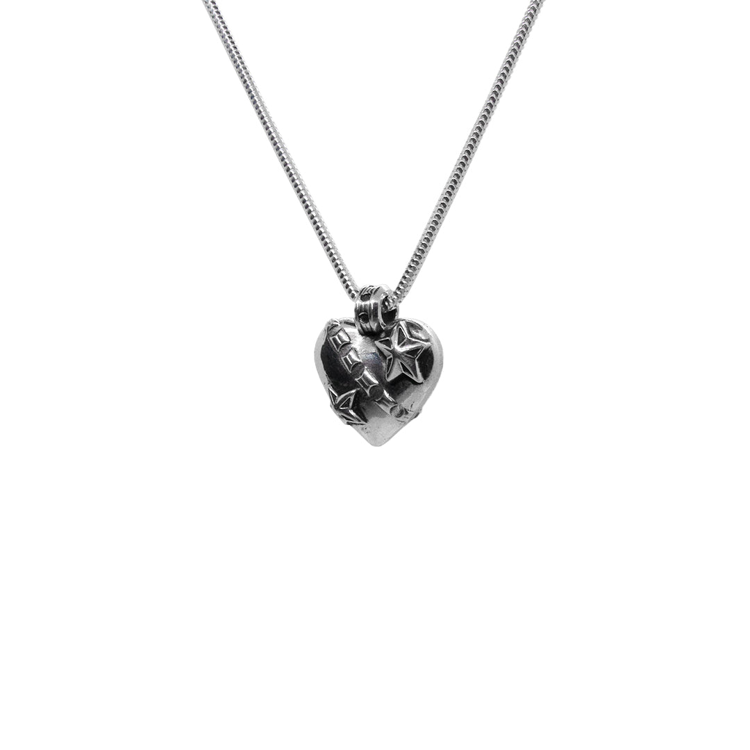 Small Razor Heart Pendant