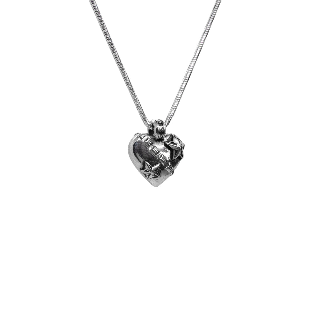 Small Razor Heart Pendant